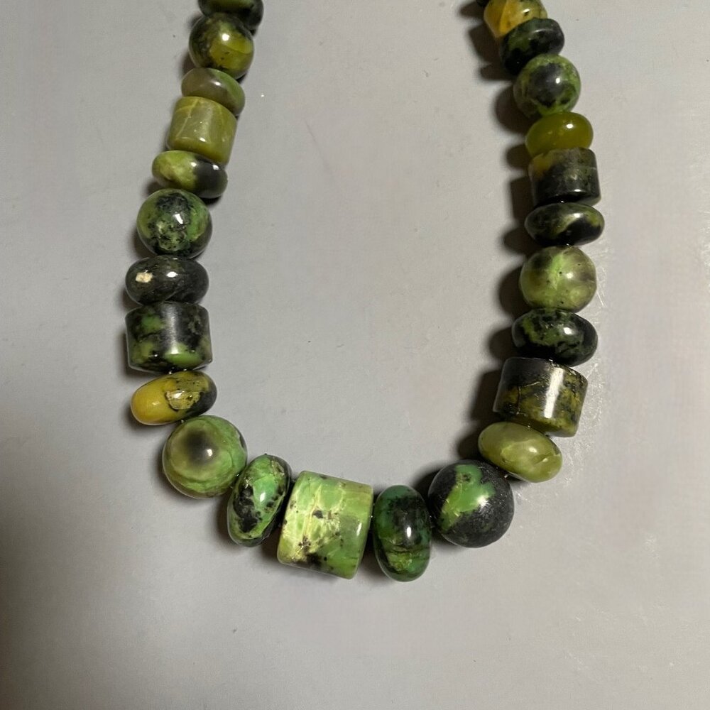 Mine Finds by Jay King Green Turquoise Bead Necklace - Picture 2 of 7